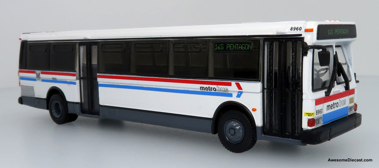 1980 Grumman 870 Transit Bus - WMATA Washington - Route: 16S Pentagon - 1:87 Diecast Model by Iconic Replicas