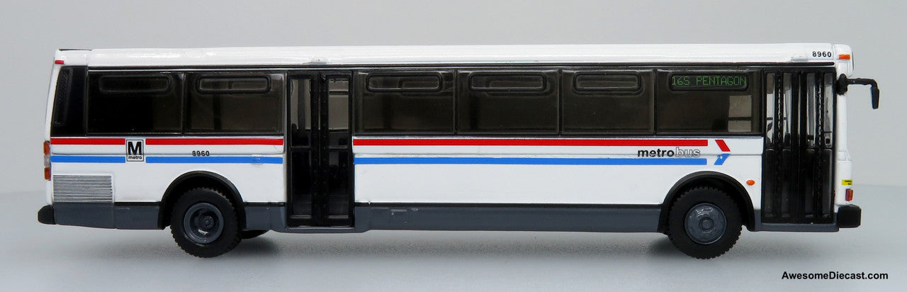 1980 Grumman 870 Transit Bus - WMATA Washington - Route: 16S Pentagon - 1:87 Diecast Model by Iconic Replicas