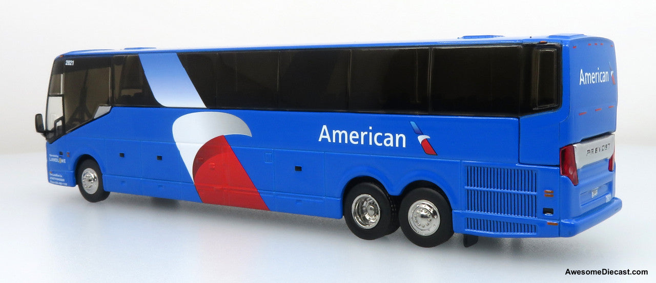 Prevost H3-45 Coach: American Airlines / Landline 1:87 Diecast Model Bus by Iconic Replicas
