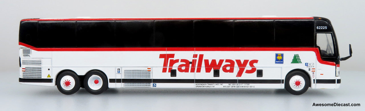 Iconic Replicas 1:87 Prevost X3-45 Coach: Adirondack Trailways