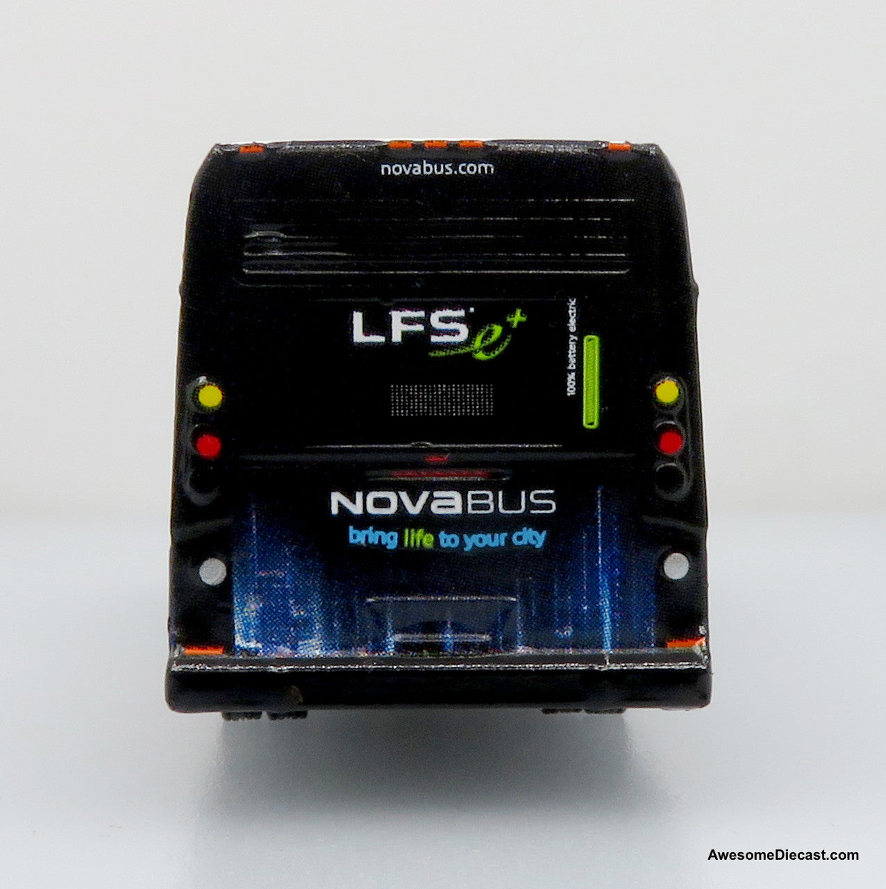 2020s Nova Bus LFSe Transit Bus - Corporate (Black/Blue) 1:87 Diecast Model by Iconic Replicas