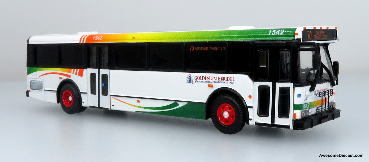 Iconic Replicas 1:87 Orion V Transit Bus: Golden Gate Bridge