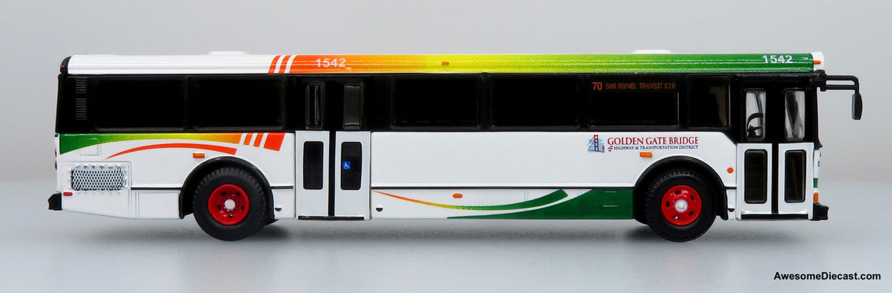 Iconic Replicas 1:87 Orion V Transit Bus: Golden Gate Bridge