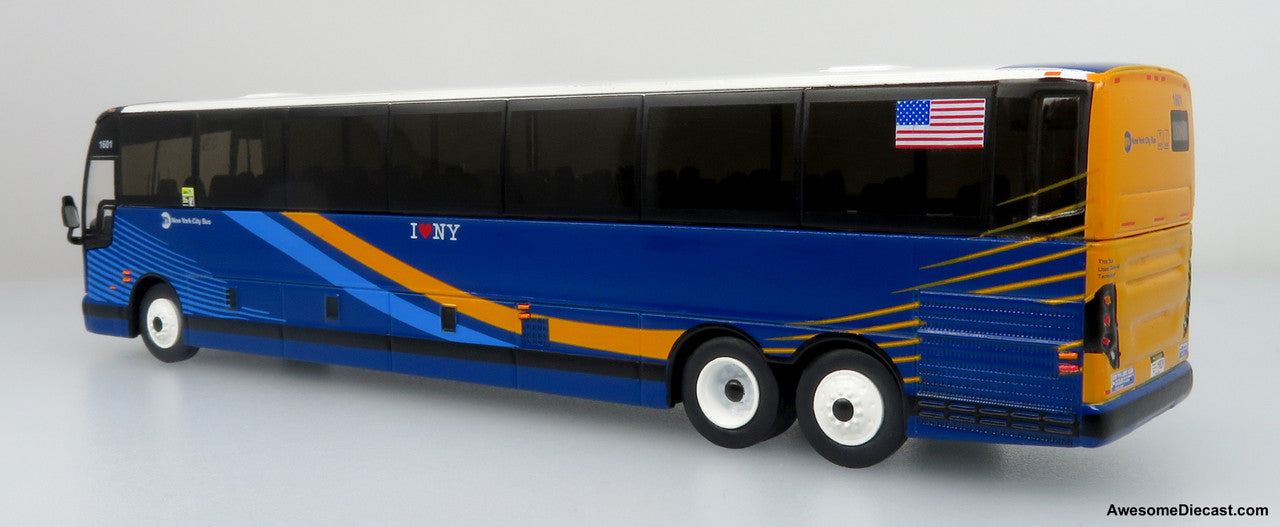 Prevost X3-45 Commuter Coach - MTA New York City (Blue/Yellow) 1