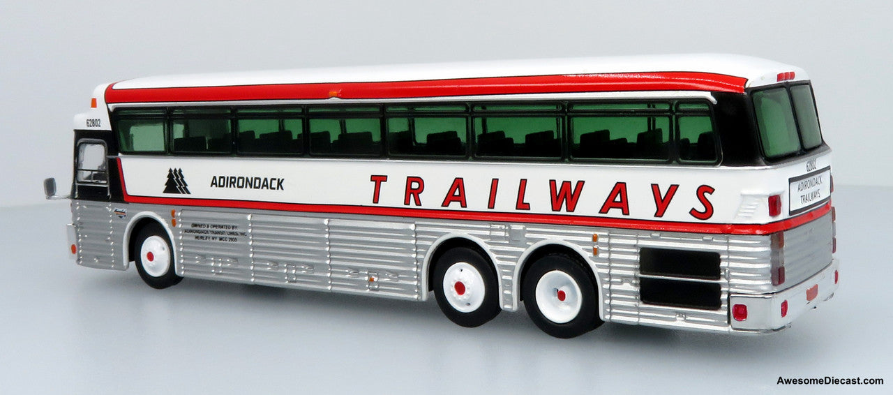 1969 Eagle Model 05 Coach: Adirondack Trailways 1:87 (HO) Diecast Model Bus by Iconic Replicas