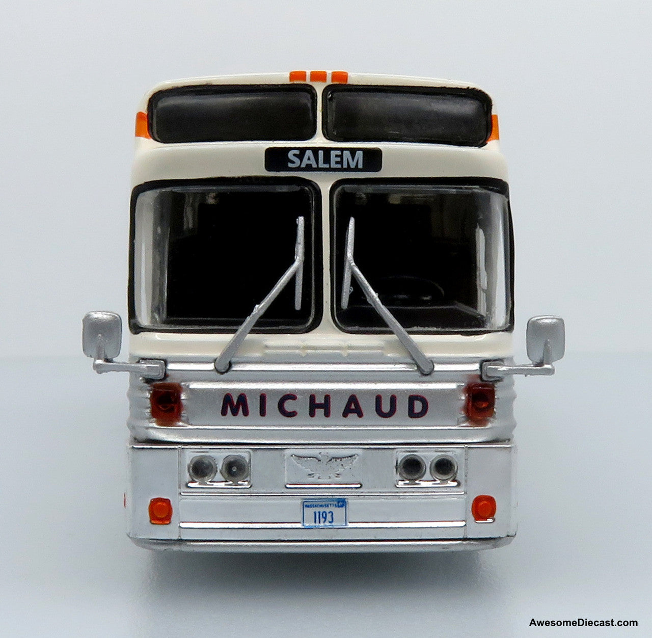 1969 Eagle Model 05 Coach: Michaud Bus Lines 1:87 (HO) Diecast Model Bus by Iconic Replicas