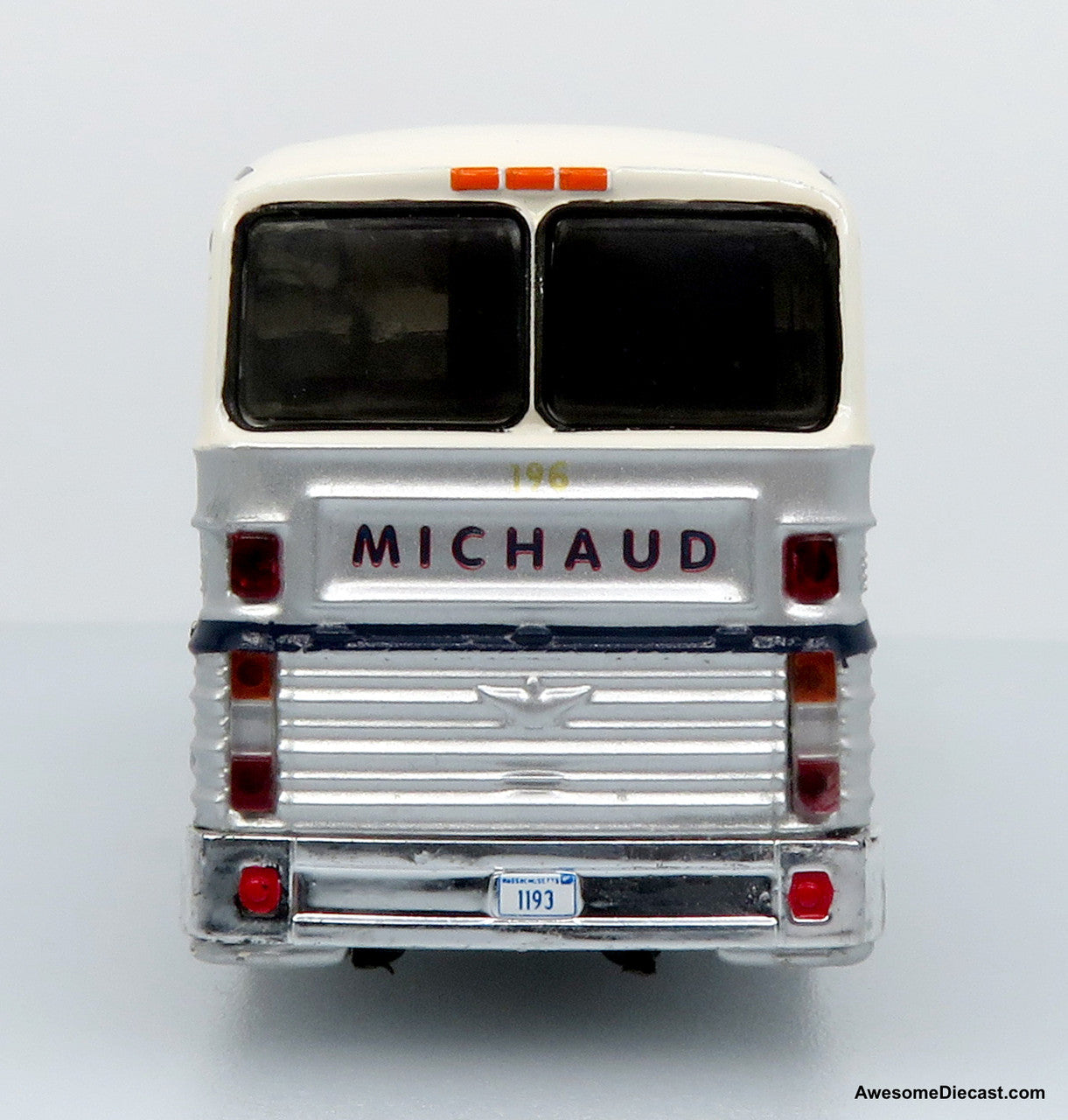 1969 Eagle Model 05 Coach: Michaud Bus Lines 1:87 (HO) Diecast Model Bus by Iconic Replicas