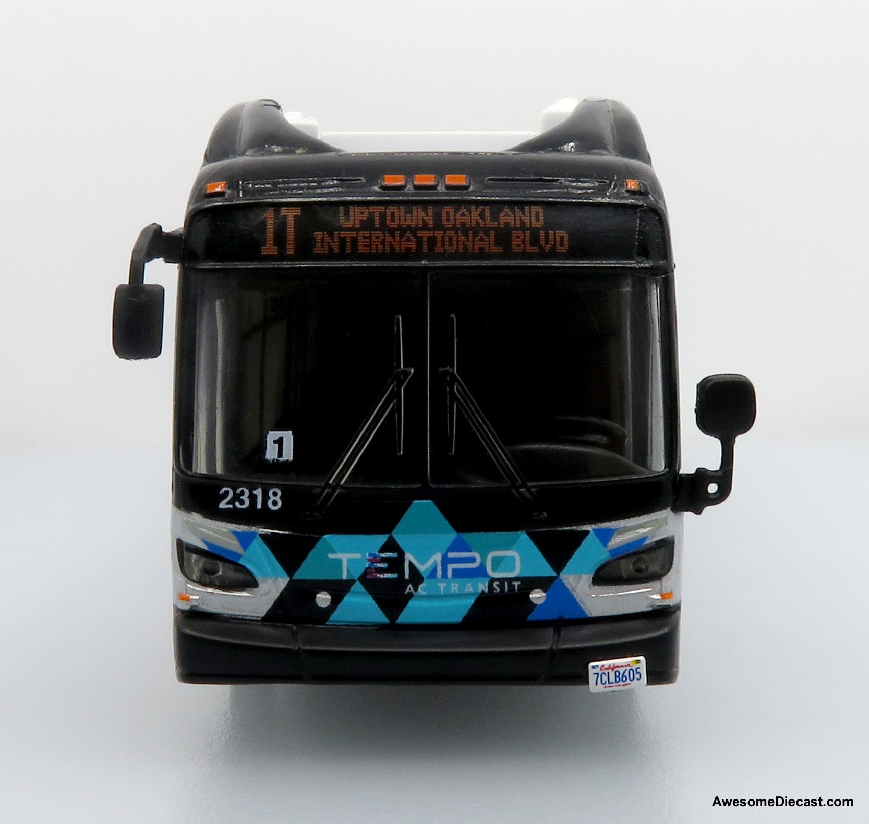NFI Xcelsior XN60 5-Door Articulated Transit Bus - AC Transit Tempo / San Francisco 1:87 (HO) Diecast Bus by Iconic Replicas