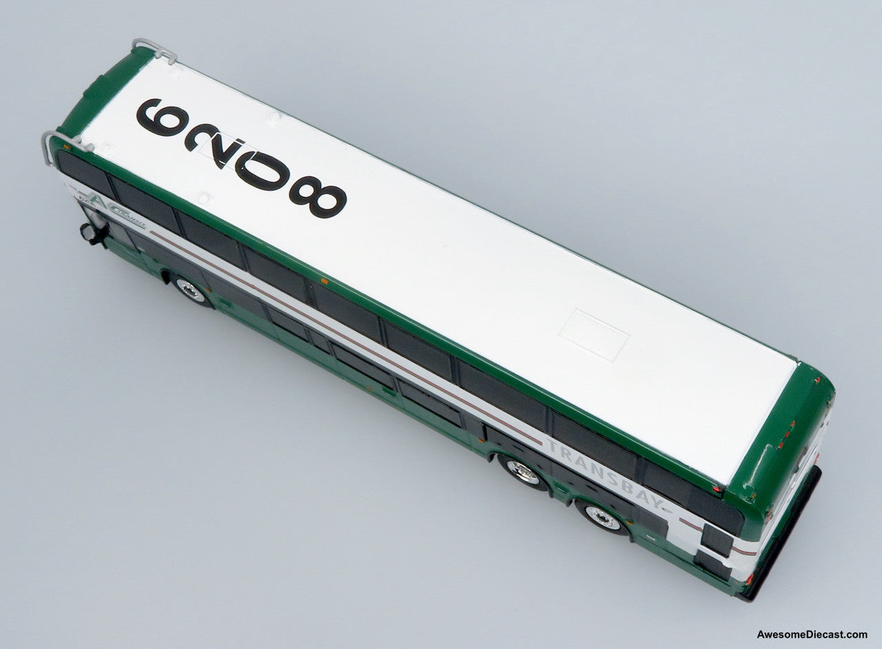 Alexander Dennis Enviro 500 Double Decker Bus: AC Transit / Transbay 1:87 (HO) Diecast Model Bus by Iconic Replicas
