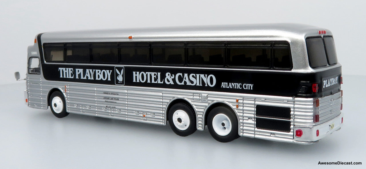 1969 Eagle Model 05 Coach: The Playboy Hotel & Casino 1:87 (HO) Diecast Model Bus by Iconic Replicas