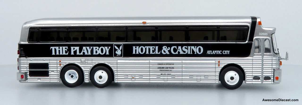 1969 Eagle Model 05 Coach: The Playboy Hotel & Casino 1:87 (HO) Diecast Model Bus by Iconic Replicas