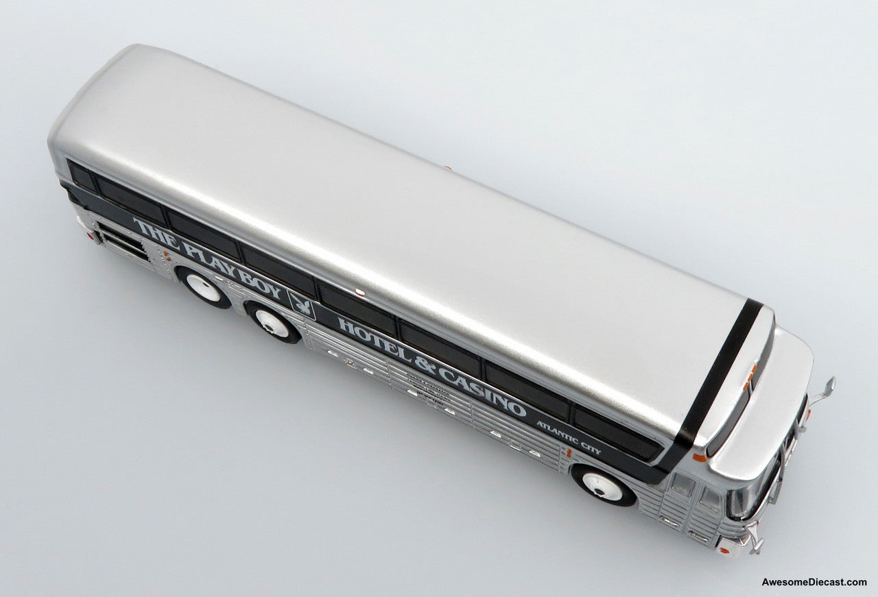 1969 Eagle Model 05 Coach: The Playboy Hotel & Casino 1:87 (HO) Diecast Model Bus by Iconic Replicas