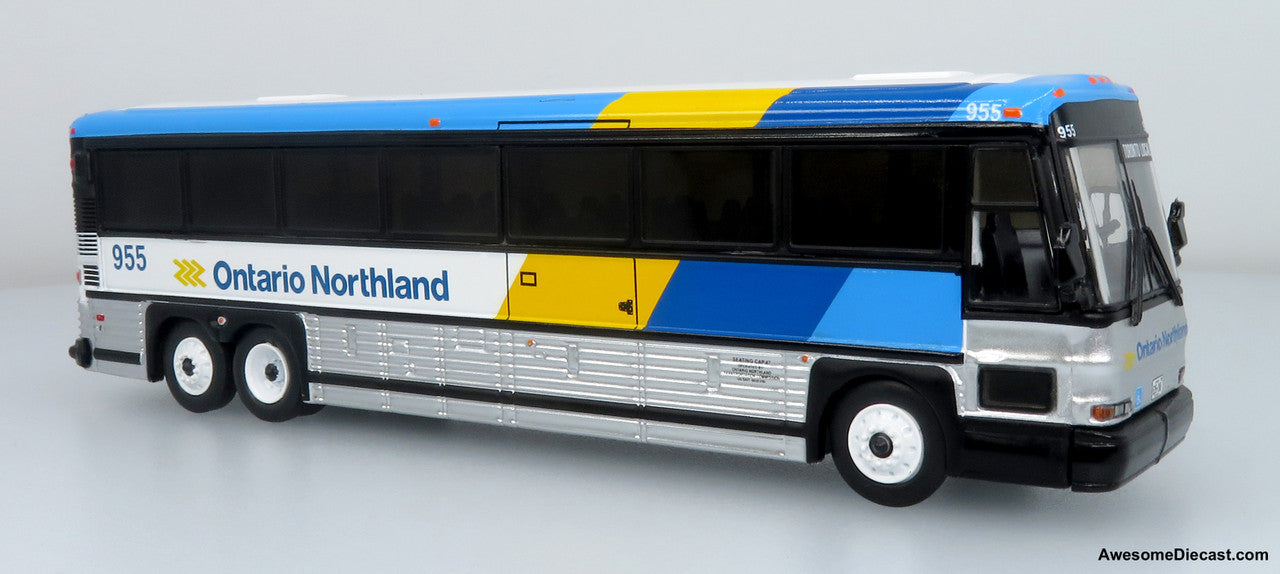 2001 MCI D4000 Coach: Ontario Northland 1:87 (HO) Diecast Model Bus by Iconic Replicas