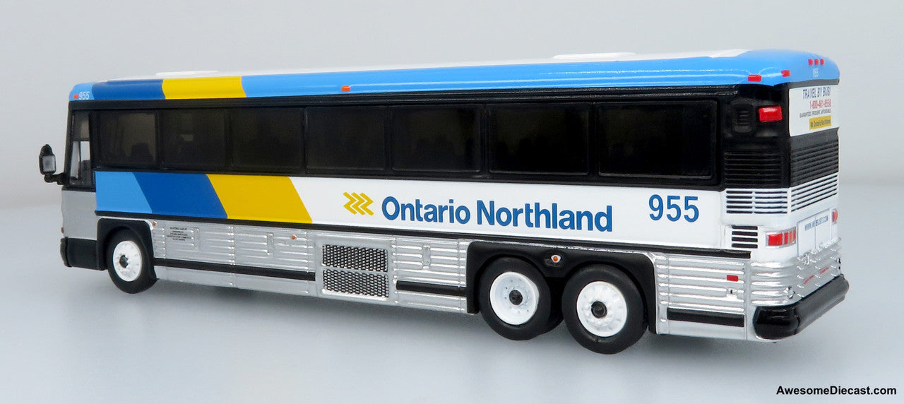 2001 MCI D4000 Coach: Ontario Northland 1:87 (HO) Diecast Model Bus by Iconic Replicas
