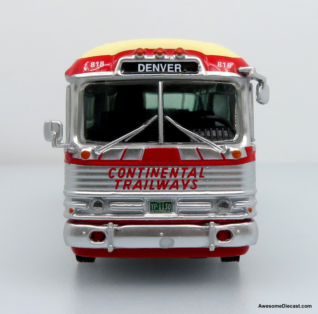 1959 GM PD4104 Coach: Continental Trailways 1:87 (HO) Diecast Model Bus by Iconic Replicas