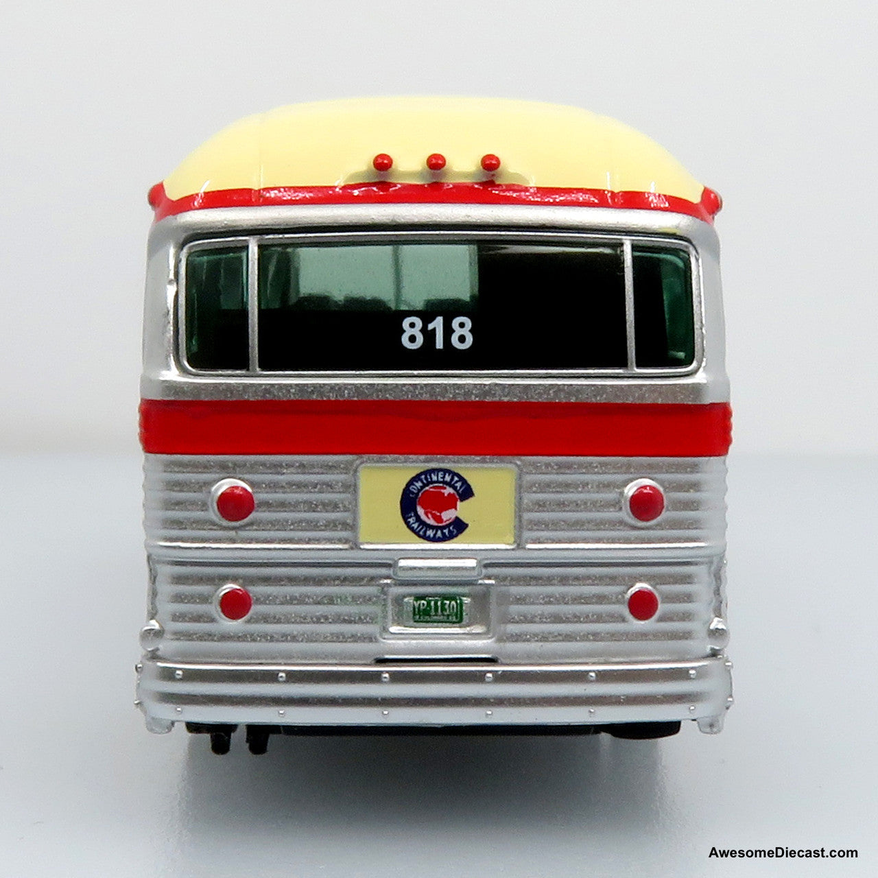 1959 GM PD4104 Coach: Continental Trailways 1:87 (HO) Diecast Model Bus by Iconic Replicas
