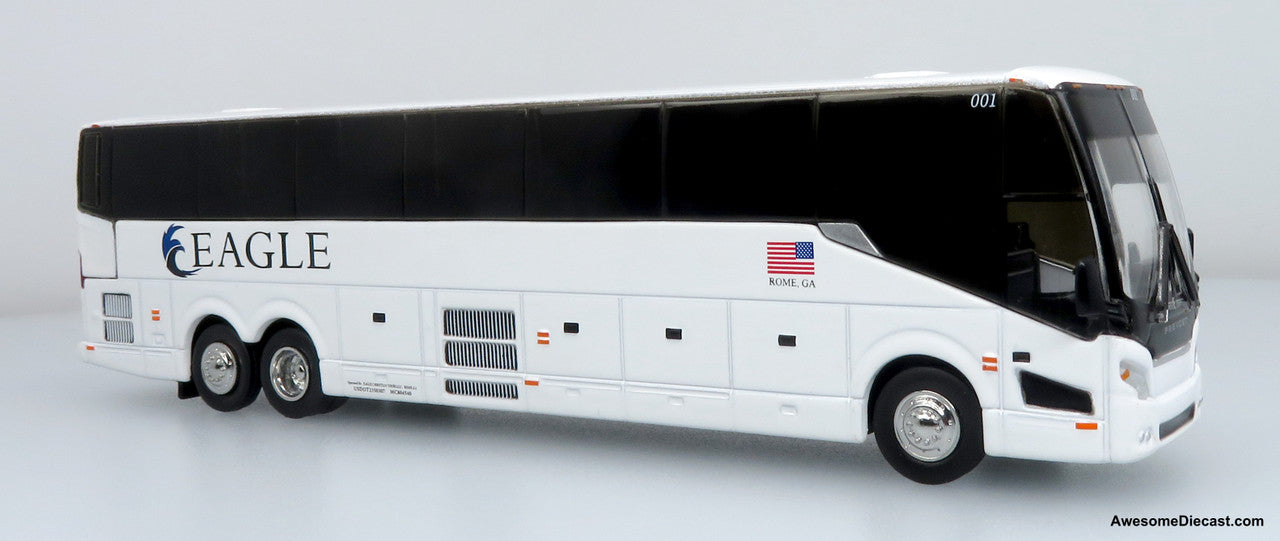 Prevost H3-45 Coach: Eagle Christian Tours 1:87 (HO) Diecast Model Bus by Iconic Replicas