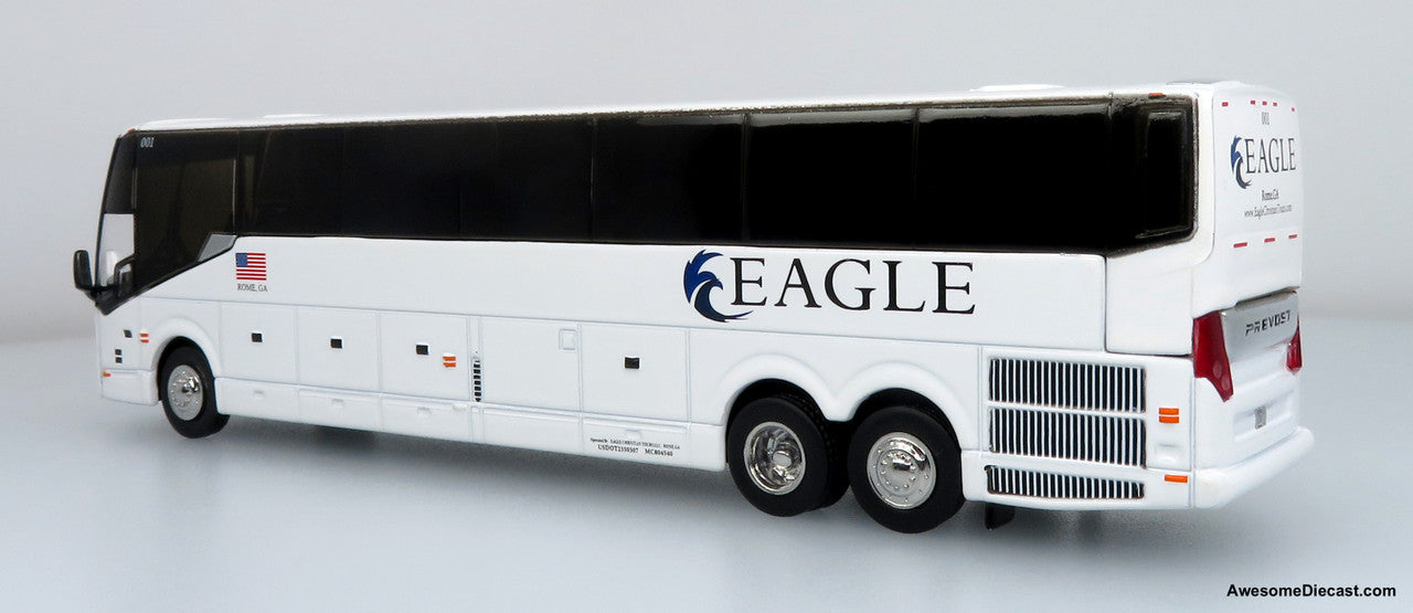 Prevost H3-45 Coach: Eagle Christian Tours 1:87 (HO) Diecast Model Bus by Iconic Replicas