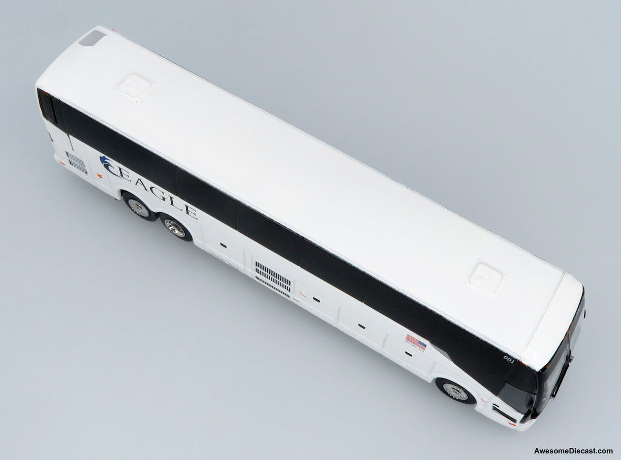 Prevost H3-45 Coach: Eagle Christian Tours 1:87 (HO) Diecast Model Bus by Iconic Replicas