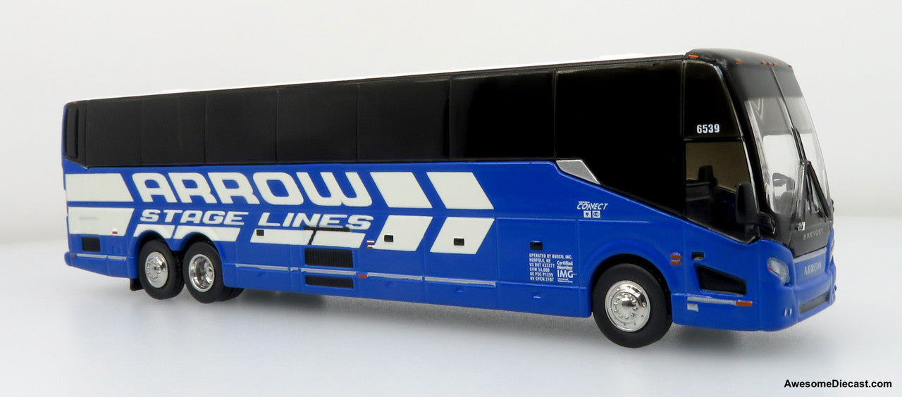 Prevost H3-45 Coach: Arrow Stage Lines 1:87 (HO) Diecast Model Bus by Iconic Replicas