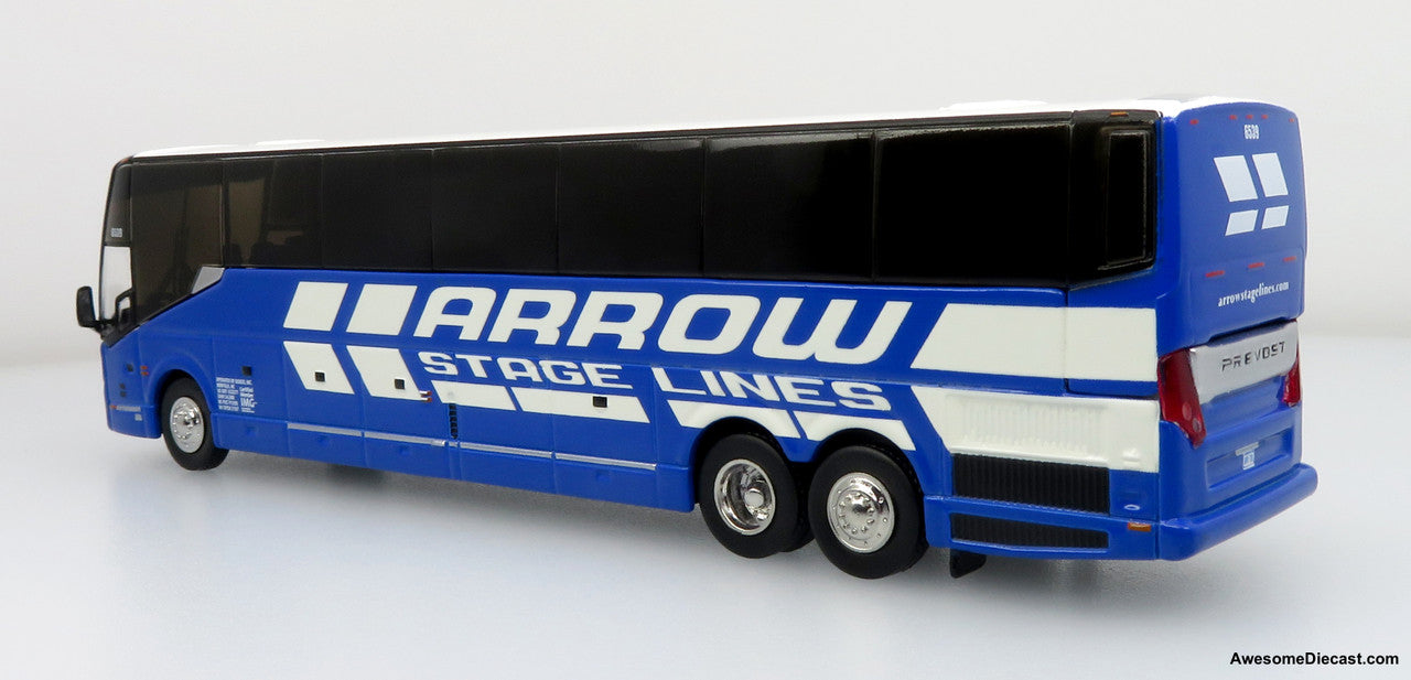 Prevost H3-45 Coach: Arrow Stage Lines 1:87 (HO) Diecast Model Bus by Iconic Replicas