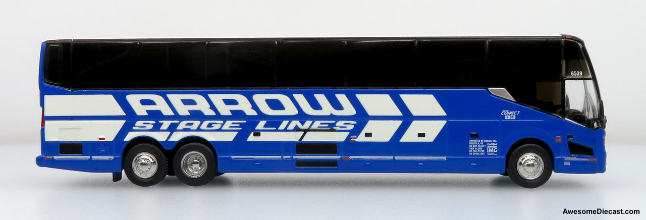 Prevost H3-45 Coach: Arrow Stage Lines 1:87 (HO) Diecast Model Bus by Iconic Replicas