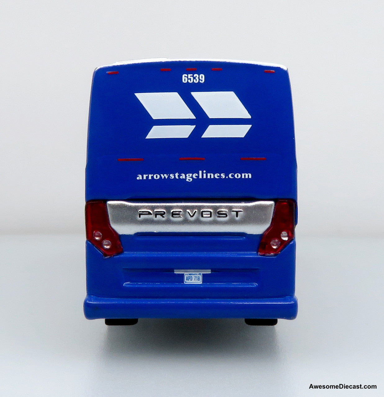 Prevost H3-45 Coach: Arrow Stage Lines 1:87 (HO) Diecast Model Bus by Iconic Replicas