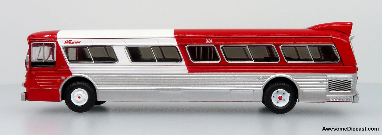 Flxible 53102 Transit Bus: Pittsburgh Area Transit 1:87 (HO) Diecast Model Bus by Iconic Replicas