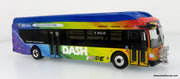 NFI Xcelsior XN40 Transit Bus: DASH Pride Livery 1:87 (HO) Diecast Model Bus by Iconic Replicas