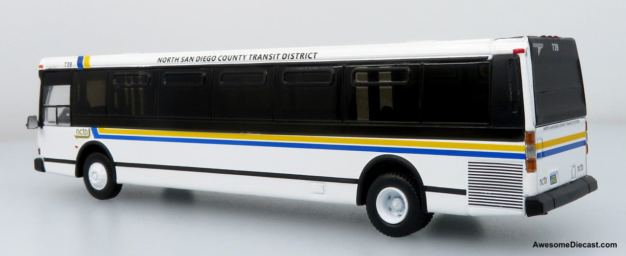 1980 Grumman 870 Transit Bus: North San Diego County Transit District (NCTD) 1:87 (HO) Diecast Model Bus by Iconic Replicas