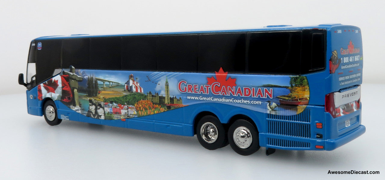 Prevost H3-45 Coach: Great Canadian Coaches 1:87 (HO) Diecast Model Bus by Iconic Replicas