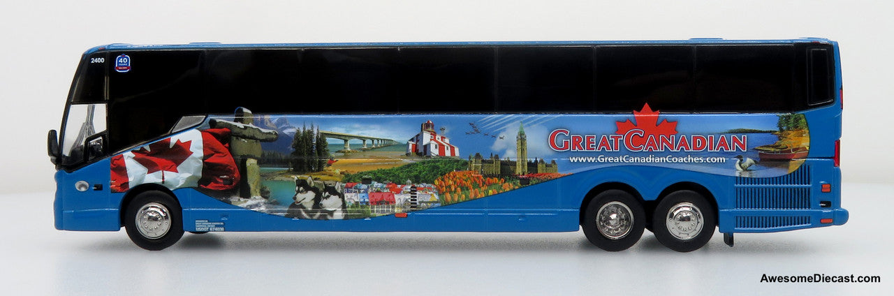Prevost H3-45 Coach: Great Canadian Coaches 1:87 (HO) Diecast Model Bus by Iconic Replicas