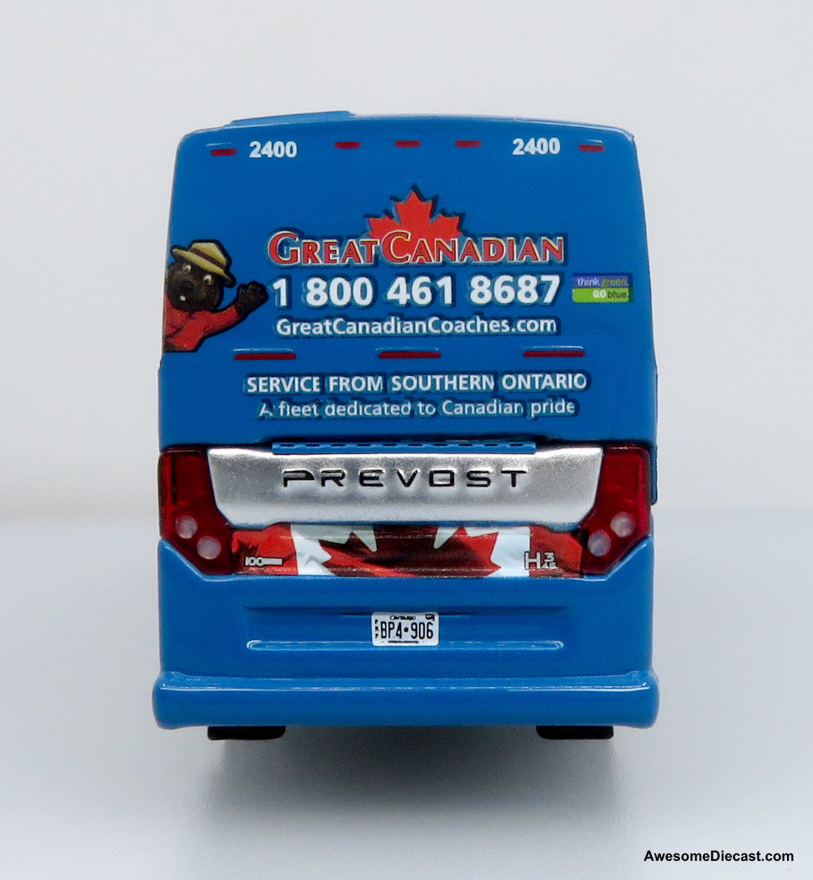 Prevost H3-45 Coach: Great Canadian Coaches 1:87 (HO) Diecast Model Bus by Iconic Replicas