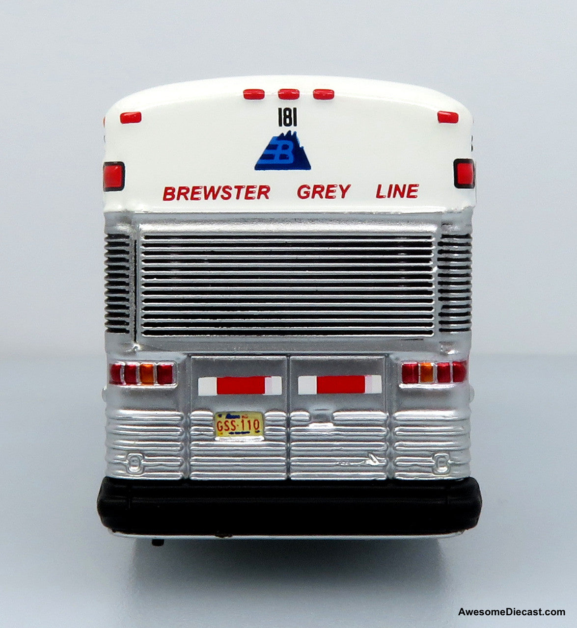 2001 MCI D4000 Coach: Brewster Gray Line 1:87 (HO) Diecast Model Bus by Iconic Replicas