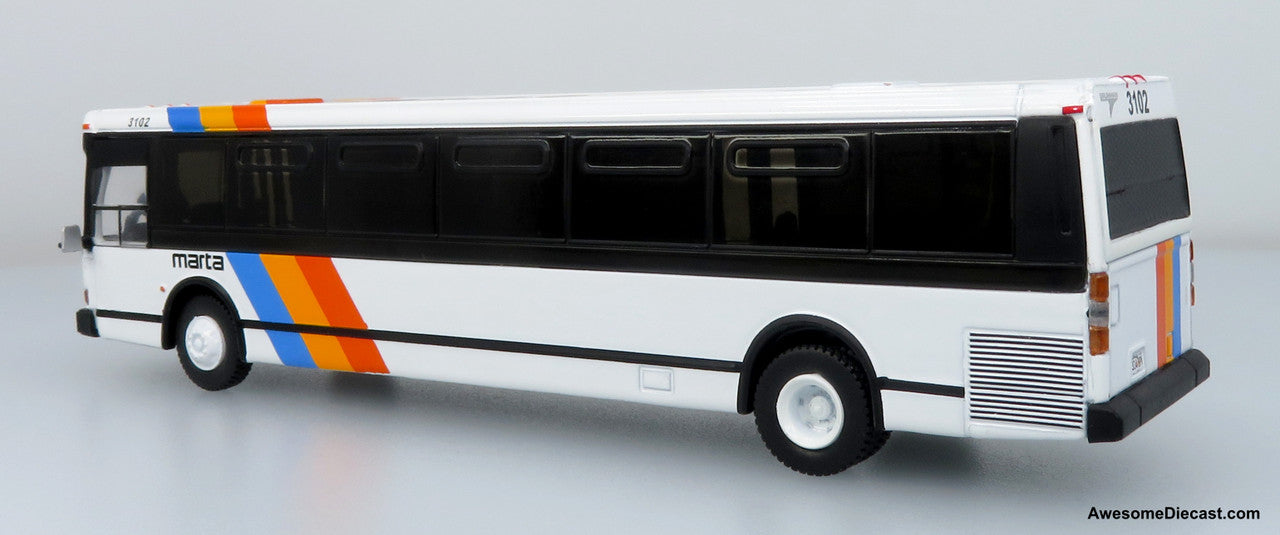 1980 Grumman 870 Transit Bus: MARTA Atlanta 1:87 (HO) Diecast Model Bus by Iconic Replicas