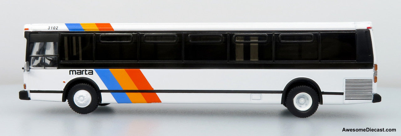 1980 Grumman 870 Transit Bus: MARTA Atlanta 1:87 (HO) Diecast Model Bus by Iconic Replicas