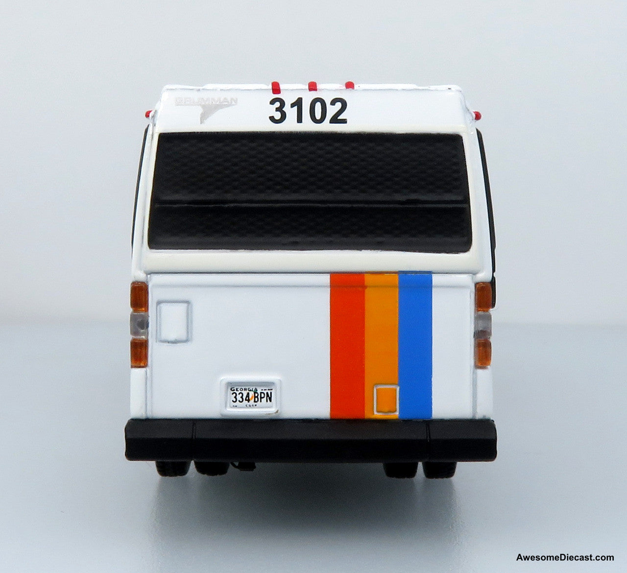 1980 Grumman 870 Transit Bus: MARTA Atlanta 1:87 (HO) Diecast Model Bus by Iconic Replicas