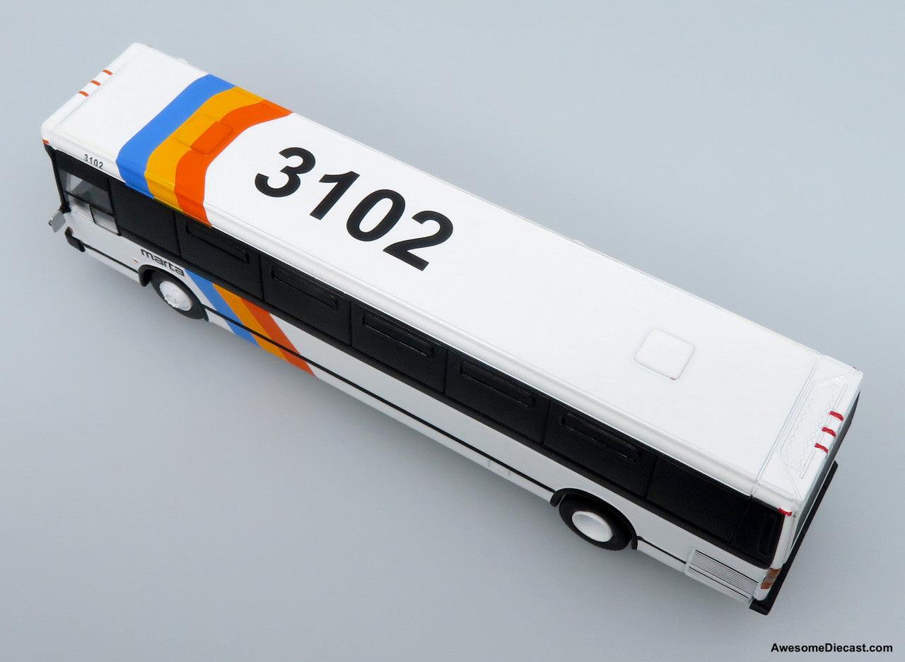 1980 Grumman 870 Transit Bus: MARTA Atlanta 1:87 (HO) Diecast Model Bus by Iconic Replicas