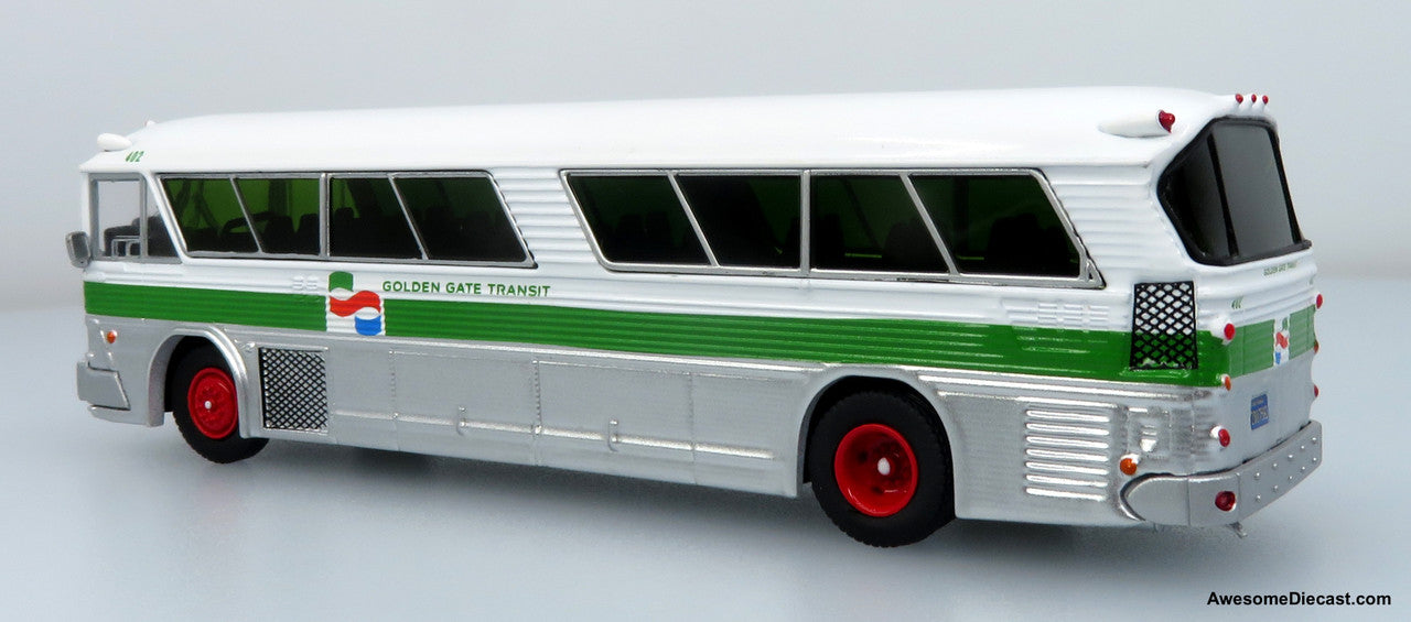 1964 MCI MC-5A Coach: Golden Gate Transit 1:87 (HO) Diecast Model Bus by Iconic Replicas