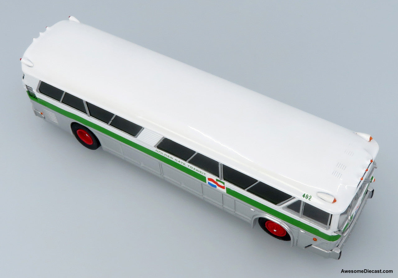 1964 MCI MC-5A Coach: Golden Gate Transit 1:87 (HO) Diecast Model