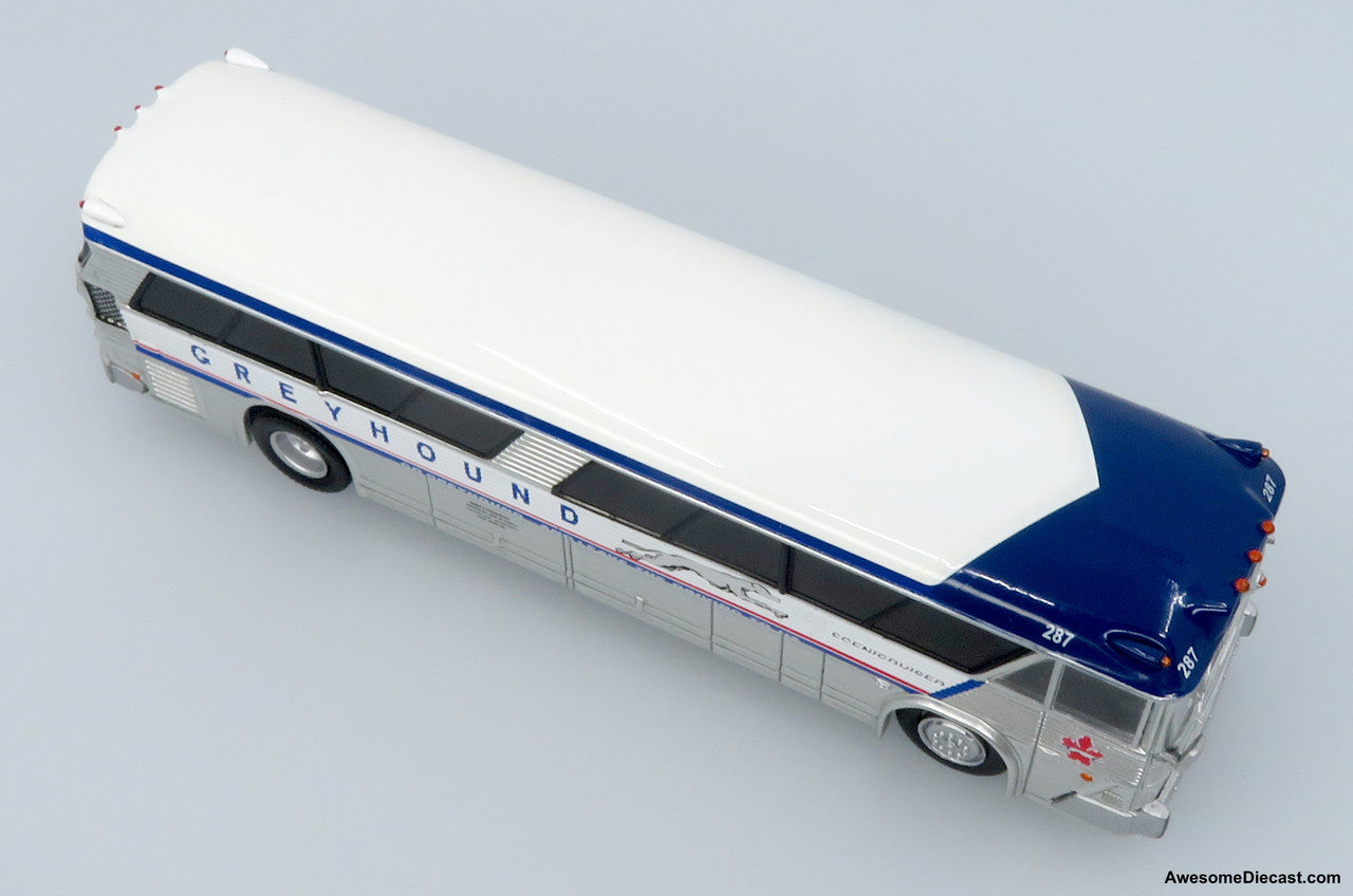 1964 MCI MC-5A Coach: Greyhound Canada 1:87 (HO) Diecast Model Bus