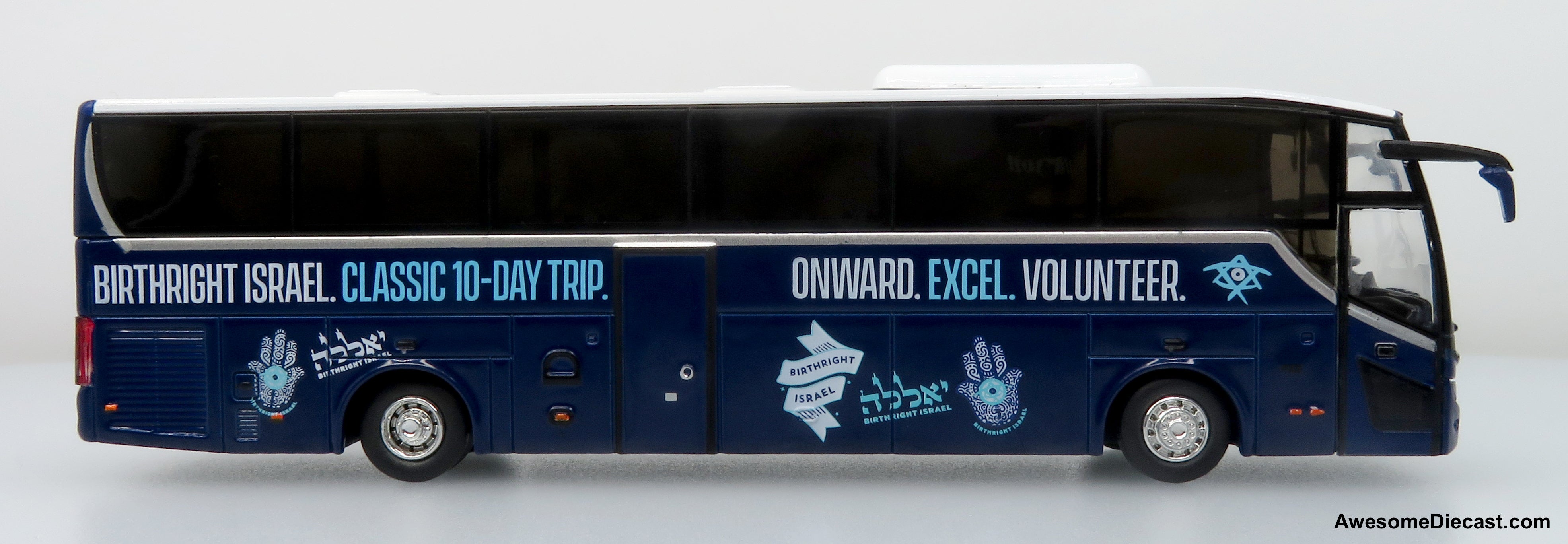 TEMSA Maraton Coach: Birthright Israel 1:87 (HO) Diecast Model Bus by Iconic Replicas