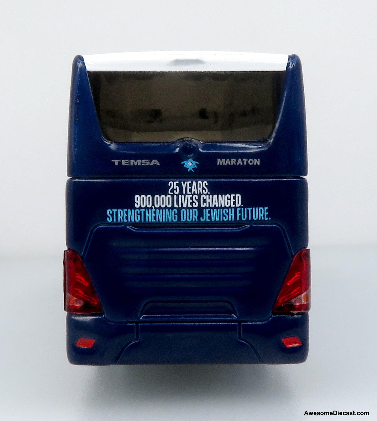 TEMSA Maraton Coach: Birthright Israel 1:87 (HO) Diecast Model Bus by Iconic Replicas