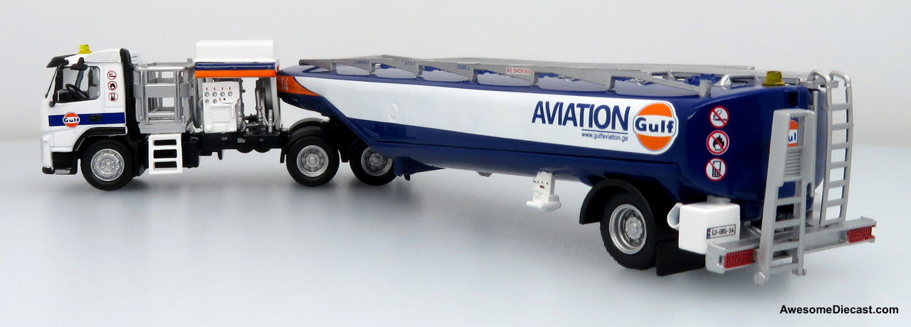 Volvo FM500 w/ Esterer Aviation Refueling Tanker: Gulf Aviation 1:87 (HO) Diecast Model Truck by Iconic Replicas