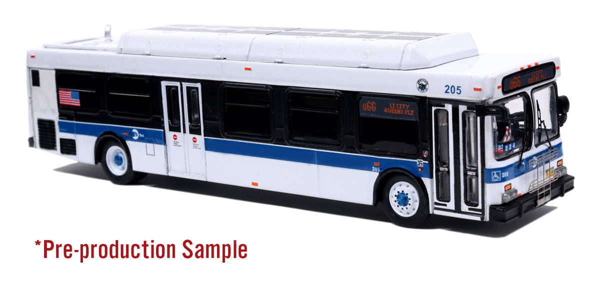 New Flyer C40LF Transit Bus: MTA New York City 1:87 (HO) Diecast Model Bus by Iconic Replicas