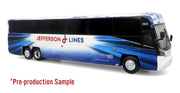 MCI D4520 Coach Bus: Jefferson Lines 1:87 (HO) Diecast Model Bus by Iconic Replicas