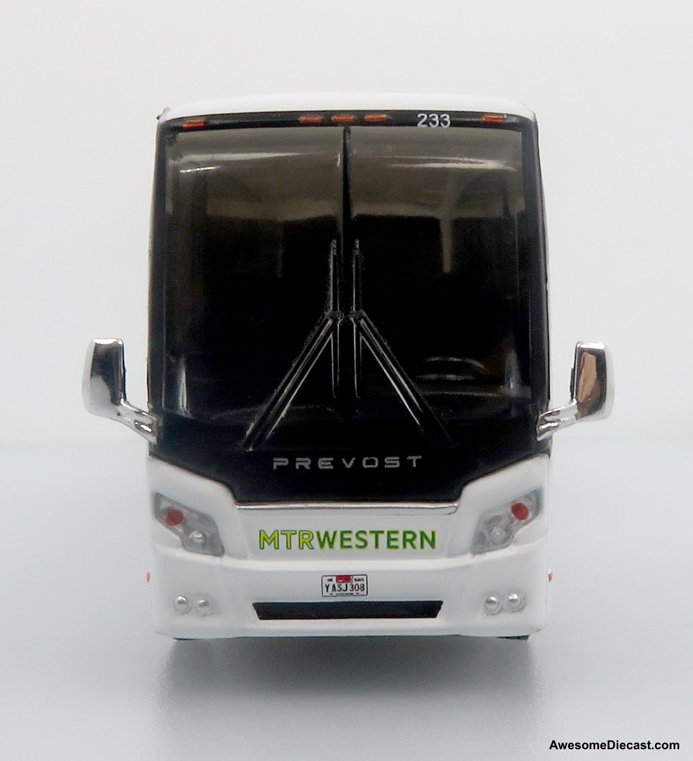 Prevost H3-45 Coach: MTR Western 1:87 (HO) Diecast Model Bus by Iconic Replicas