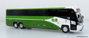 MCI D4520 Coach Bus: GO Transit 1:87 (HO) Diecast Model Bus by Iconic Replicas