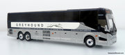 Prevost H3-45 Coach: Greyhound Scenicruiser Vintage Livery 1:87 (HO) Diecast Model Bus by Iconic Replicas