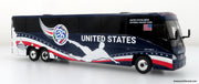 MCI J4500 Coach: World Cup USA National Team 1:87 (HO) Diecast Model Bus by Iconic Replicas